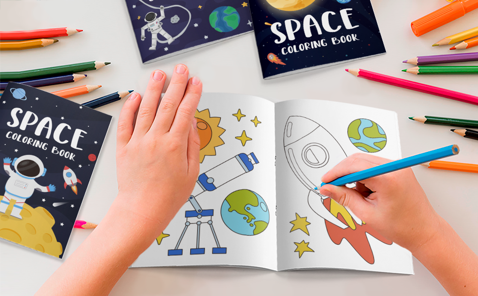 space coloring books bulk