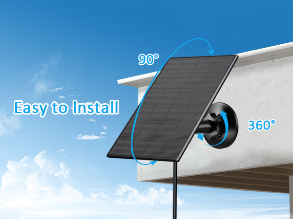 Solar Panel for Security Camera