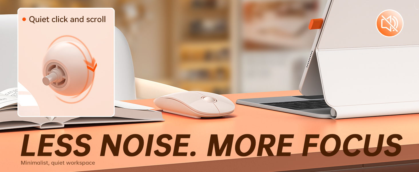 R306C USB C Wireless Mouse for Macbook, iPad, Chromebook