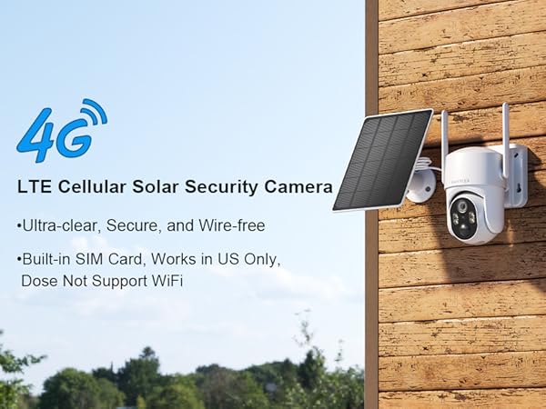 4G cellular wireless camera without wifi