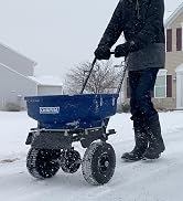 residential salt spreader, ice melt spreader, chapin salt spreader, winter spreader, winter safety
