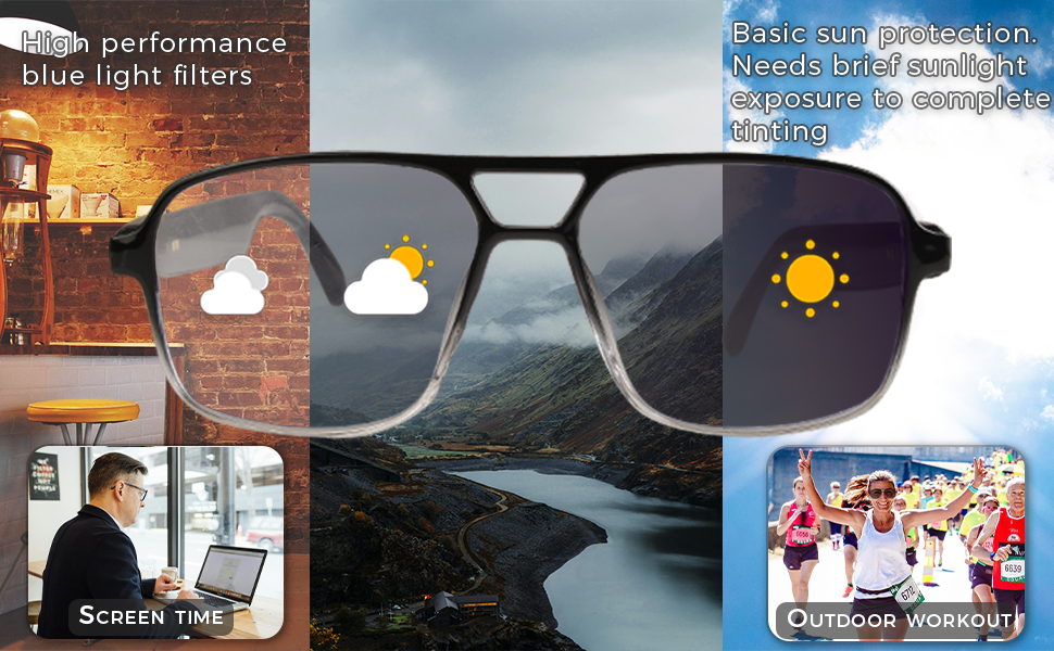 sunglasses &amp; blue light filters