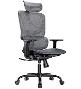 HUANUO Ergonomic Mesh Office Chair with 5-Level Lumbar Support, Computer Chair with Adjustable He...