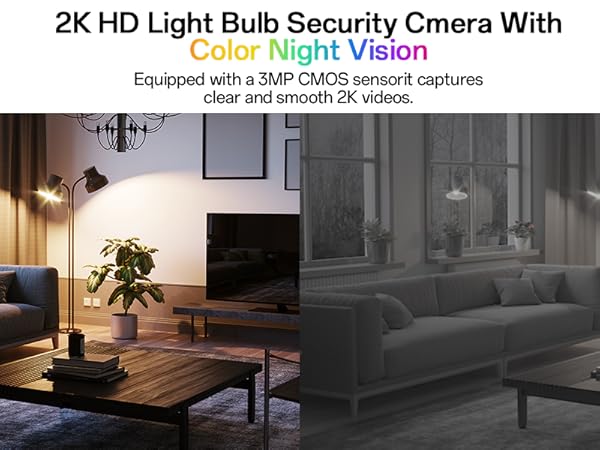 lightbulb security camera outdoor