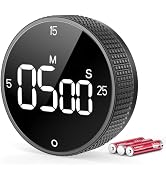 Digital Kitchen Timer,Productivity Timer with LED Digital Display, Magnetic Countdown Countup Vis...