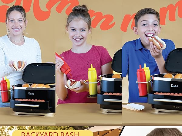 showing order of steaming, prepairing, eating