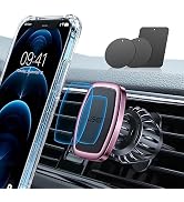 LISEN Magnetic Phone Holder for Car, [Easily Install] Car Phone Holder Mount [6 Strong Magnets] C...