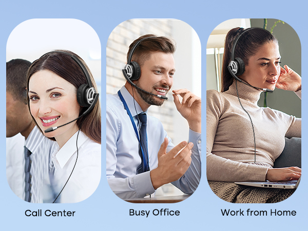 call center usb headset noise cancellation