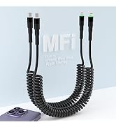 coiled usb c to lightning cable