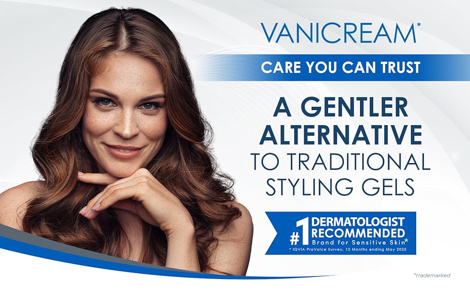 Vanicream hair gel for sensitive skin as a gentle alternative to traditional styling gels
