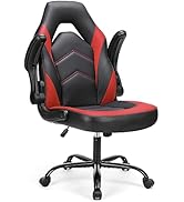 Sweetcrispy Computer Gaming Desk Chair - Ergonomic Office Executive Adjustable Swivel Task PU Lea...