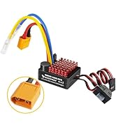9IMOD WP 1060 2-3s 60A Brushed ESC [XT60 Plug] Waterproof Brushed Electronic Speed Controller wit...