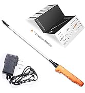 West Thorne Pro Cattle Prod, Newest Waterproof Livestock Prod Stick with LED Light, Rechargeable ...