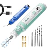 Resiners Electric Resin Drill Pen, Cordless Rotary Tool Kit, 8-Speed Adjustable, Rechargeable 15p...