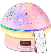 Toys for 3-8 Year Old Girls Boys, Timer Rotation Star Night Light Projector Kids Twinkle Lights, ...