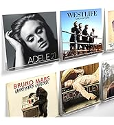 Laurensory Vinyl Record Shelf Wall Mount, 6 Pack 12 inch Clear Acrylic Album Record Holder Displa...