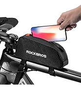ROCK BROS Top Tube Bike Bag Bicycle Front Frame Bag Top Tube Bag Bike Accessories Pouch Compatibl...