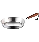 Small Egg Pan Single Egg Frying Pan 6 Stainless Steel Mini Pan Nonstick Egg Pastry Pan with Stay ...