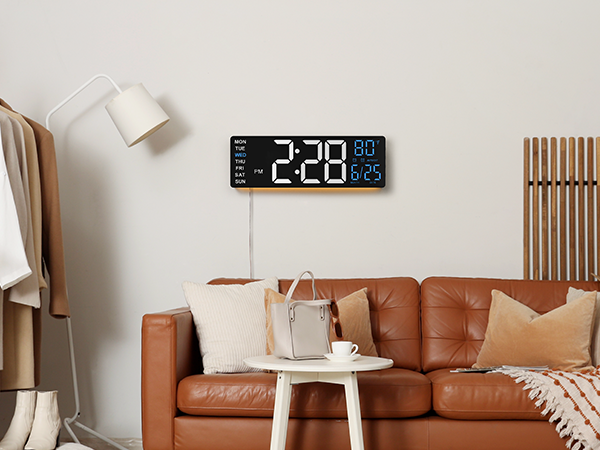 digital wall clock