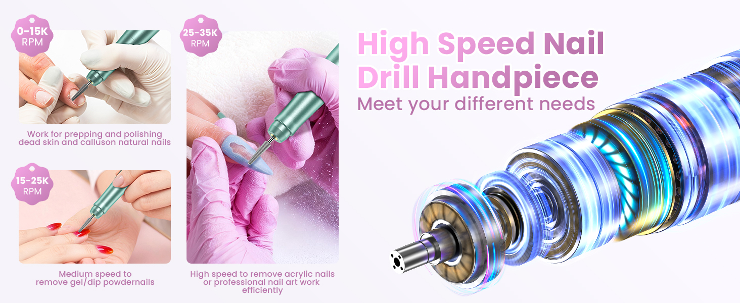 high speed nail drill