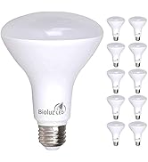 10 Pack Bioluz LED 90 CRI BR30 LED Dimmable Bulb, 65W Replacement 7.5W=65W 650 Lumen, 2700K Warm ...