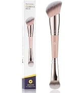 KINGMAS Foundation Brush, Dual-Ended Angled Makeup Brush for Foundation and Contour Blending Liqu...