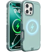 Follaroma for iPhone 16 Pro Max Case, Compatible with MagSafe, Heavy Duty Shockproof Protective C...