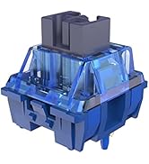 MAGIC-REFINER Diced Fruit Blueberry Switch, 5 Pin 35gf Linear Switch Set, Transparent Cover, 15.5...