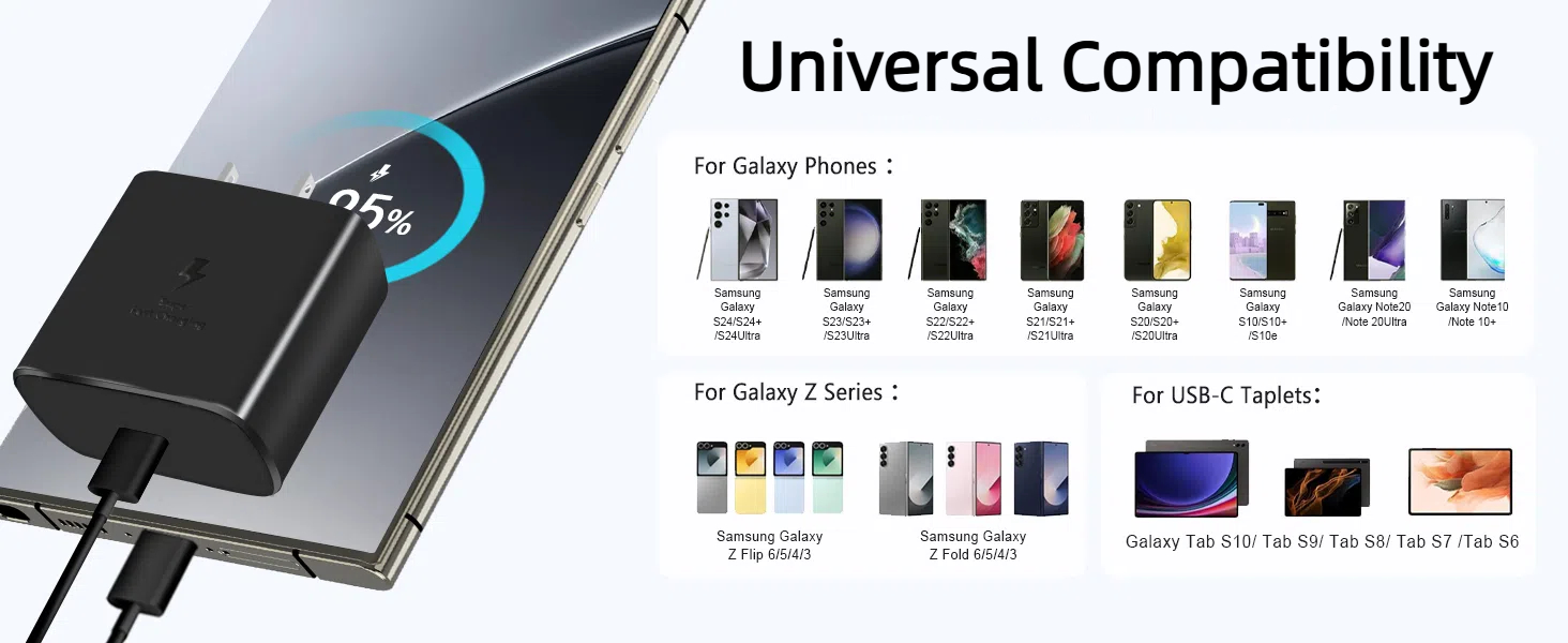 45W Sam sung galaxy Fast Charger 