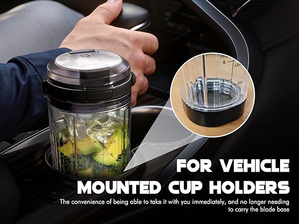 Replacement Cup for Ninja Blast Portable Blender,18 oz Vessel with Sip Lid &amp; Base Cap