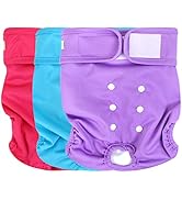 wegreeco Washable Female Dog Diapers (Pack of 3)
