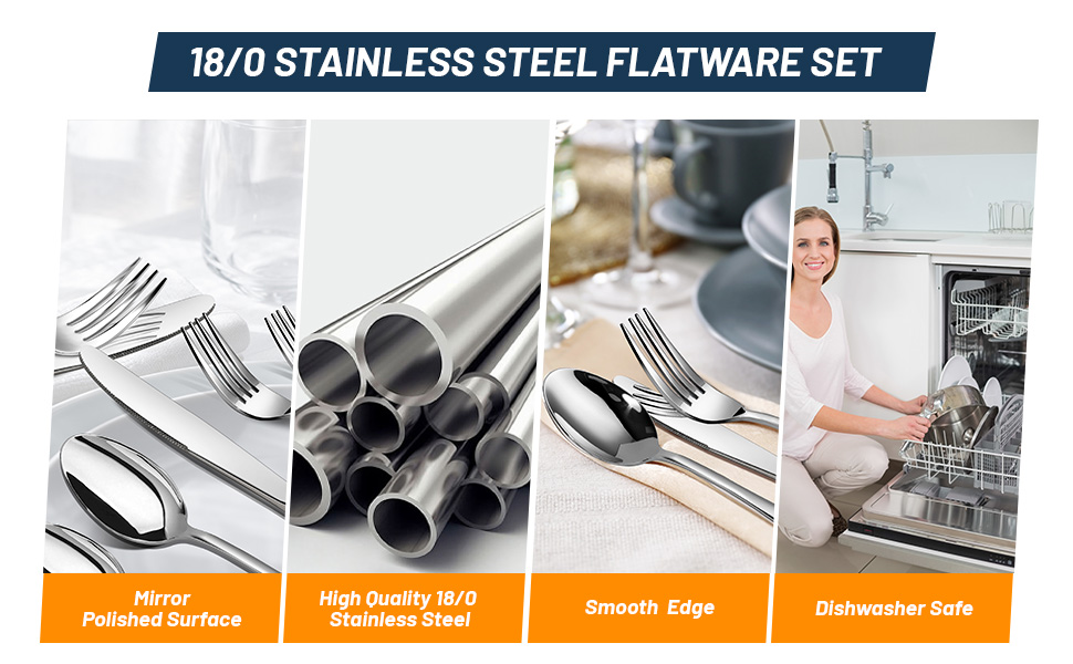 18/0 Stainless Steel Flatware Set