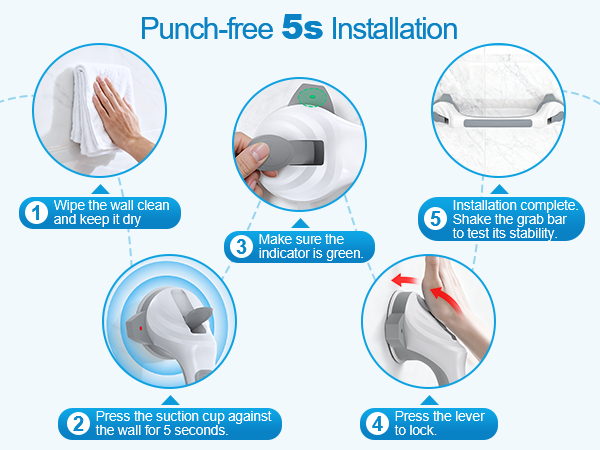 shower grab bars for seniors