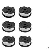 20V 12'' Cordless String Trimmer, Grass Trimmer&amp;Edger with 8 Replacement Spools, Battery Powered ...