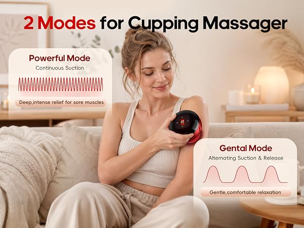 2 Modes for Cupping Massager