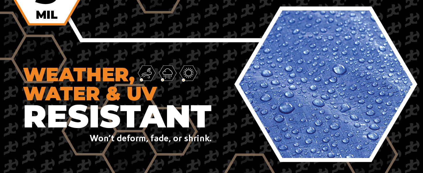 Xpose Safety multipurpose poly tarp protective cover durable waterproof weather proof 5 mil thick