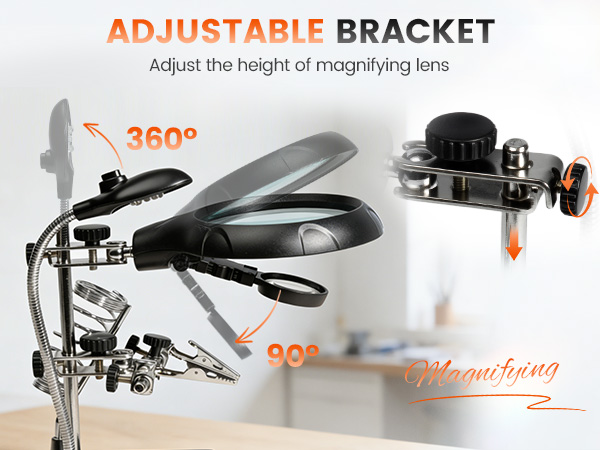 Magnifying Glass Soldering Station