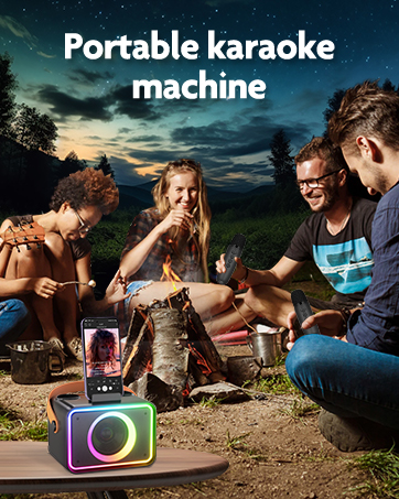 Karaoke Machine, Portable Bluetooth Karaoke Speaker