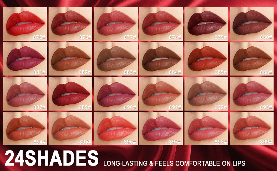 High Pigmented Slim Lipstick Long Lasting Waterproof