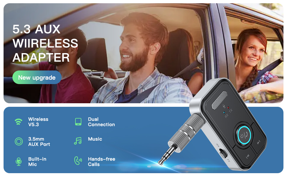 Bluetooth Aux Adapter for Car