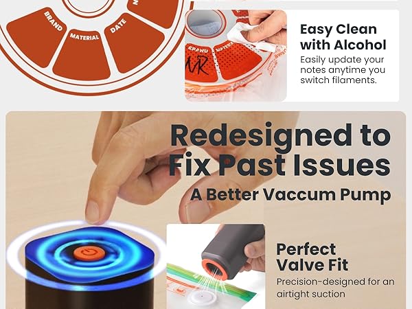 3d filament vacuum storage bags