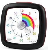 Secura 60-Minute Visual Timer, Silent Study Timer for Kids and Adults, Time Clocks, Time Manageme...