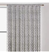 CPC Curtains 100% Cotton Block Print Curtain, Boho Farmhouse Drapes for Living Room(Set of 1), Ea...