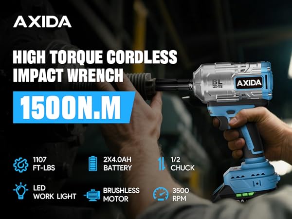 AXIDA Cordless Angle Grinder