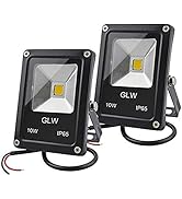 GLW 12V AC or DC LED Flood Light,10W Mini IP65 Waterproof Outdoor Light,900LM,3000K,Warm White Se...