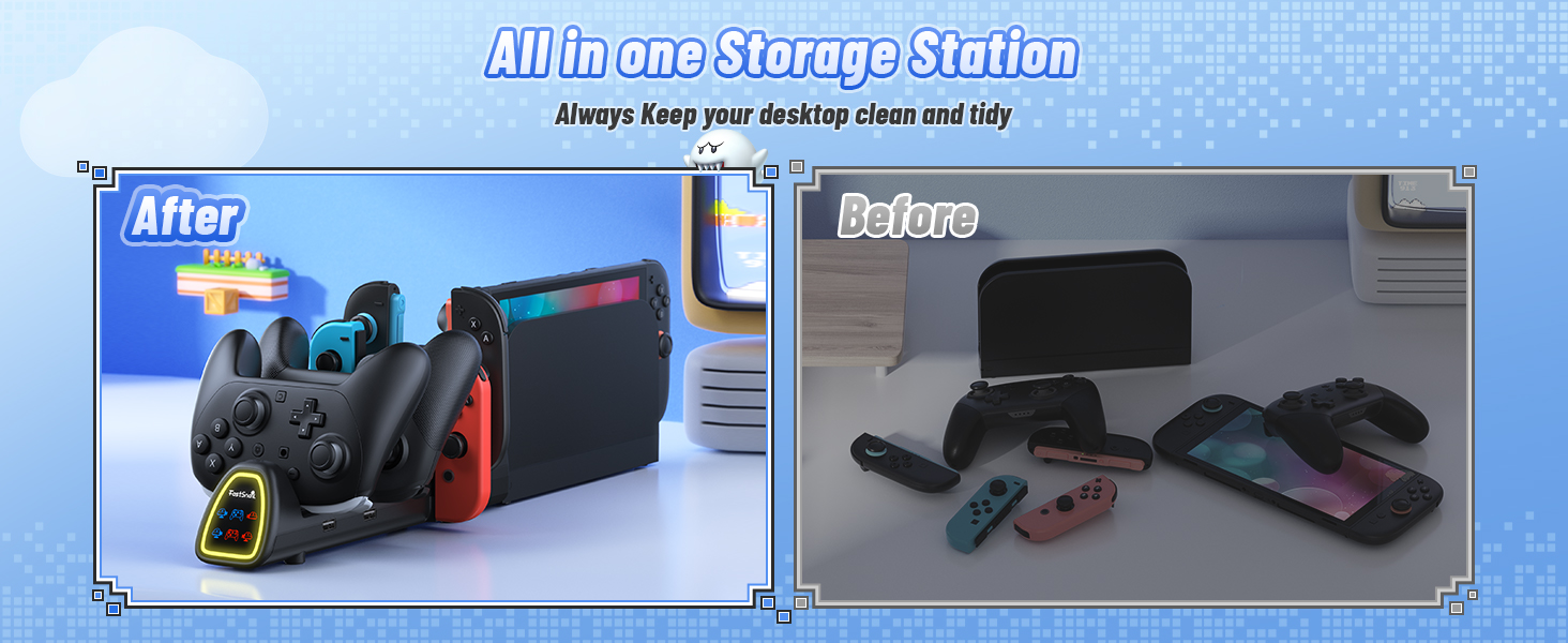 nintendo switch 2 pro controller charging dock