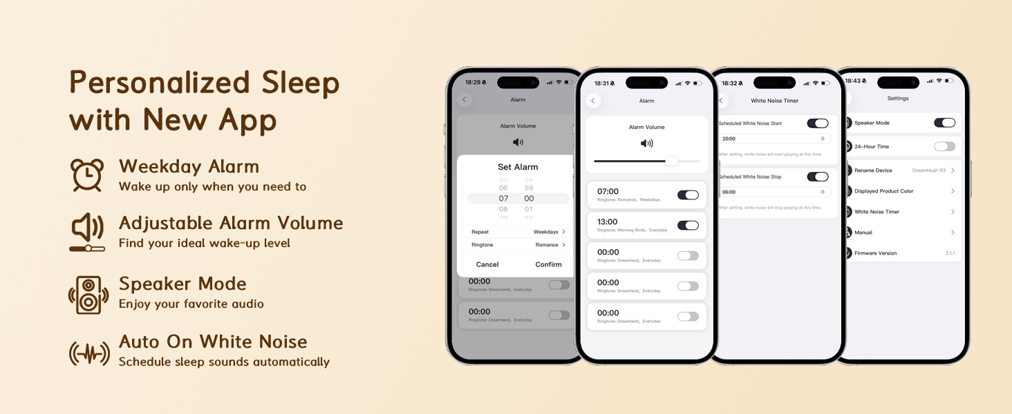 sound machine app control