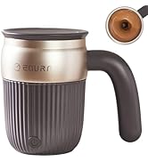 Self Stirring Coffee Mug, Automatic Stirring Mug, Stainless Steel Electric Mixing Mug with Lid fo...