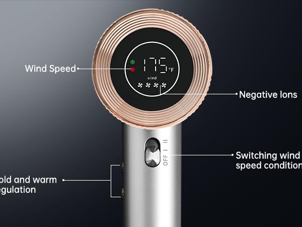 diffuser hair dryer professional negative ionic blow dryer for hair