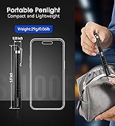 RECHOO LED Pen Light 4 Pack, Lightweight, Small Bright Pen Flashlight with Clip, Waterproof Porta...